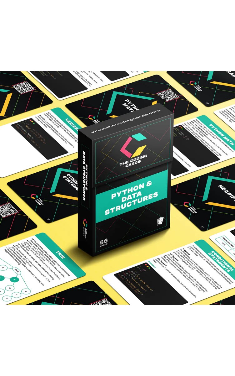 Python And Data Structure Flashcards The Coding Cards