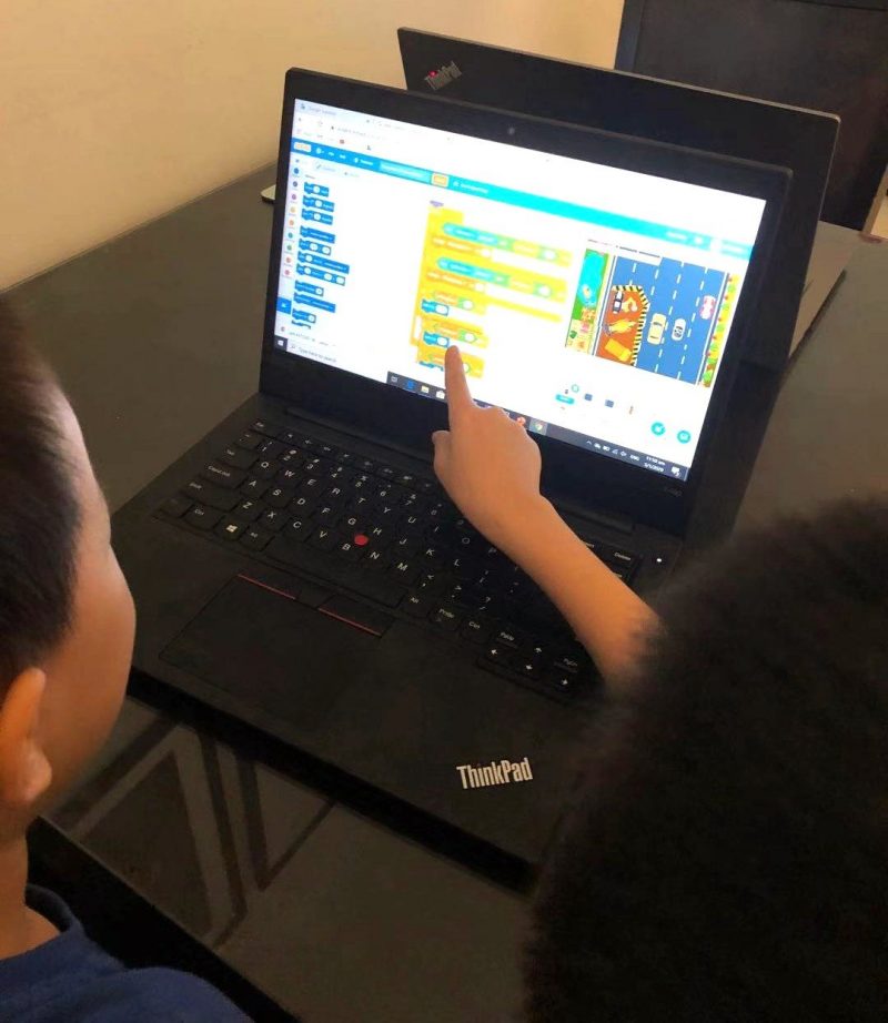 Kids learning programming