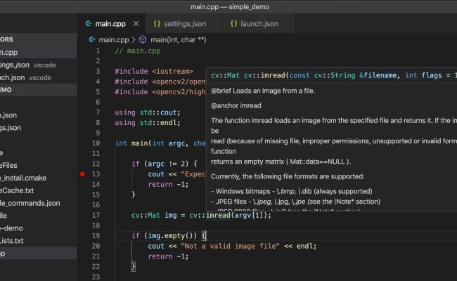 Setting Up Opencv For C Using Cmake And Vs Code On Mac Os