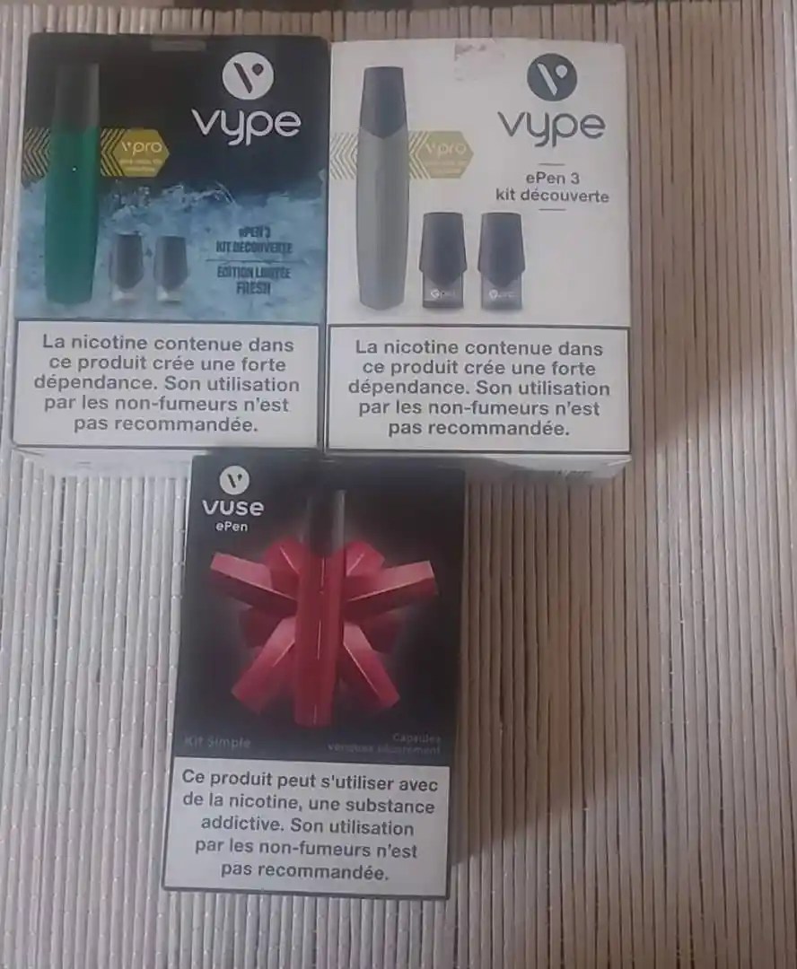 Photo shows vapes packet/Photo credit: Sandrine Sawadogo