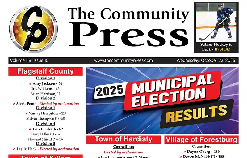 Municipal Election Results are In! The October 22 Community Press is out now!