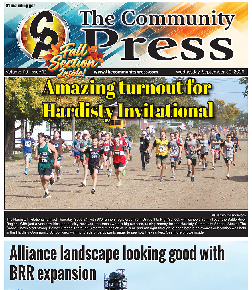 Amazing turnout for Hardisty Invitational – read the Sept 30 CP!