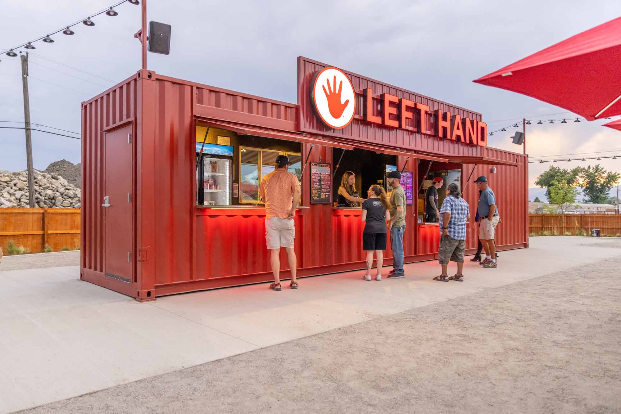 Shipping container bar