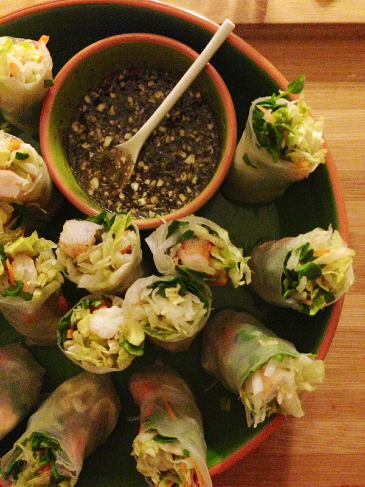 With a Vietnamese dipping sauce