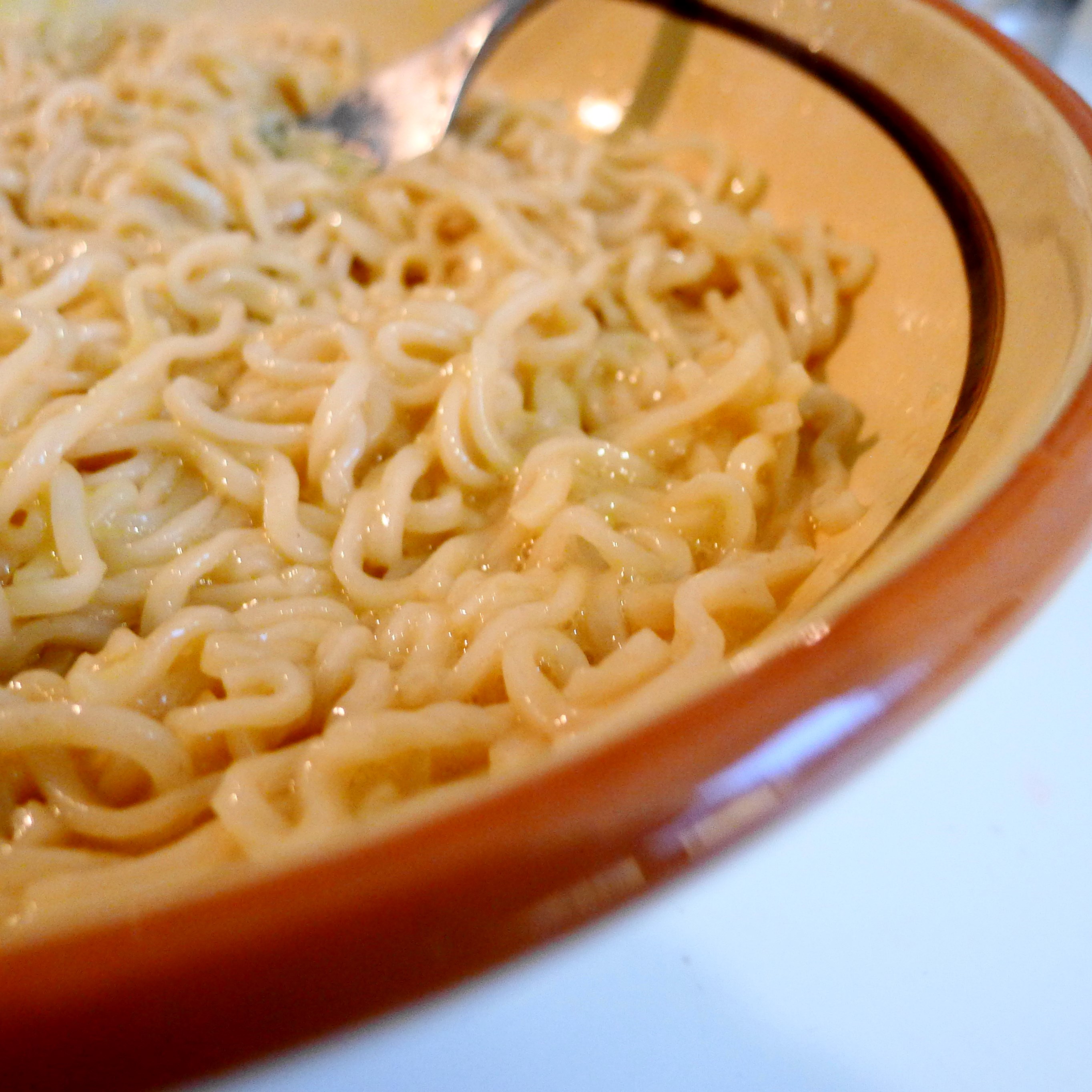 Ramen mixed with egg