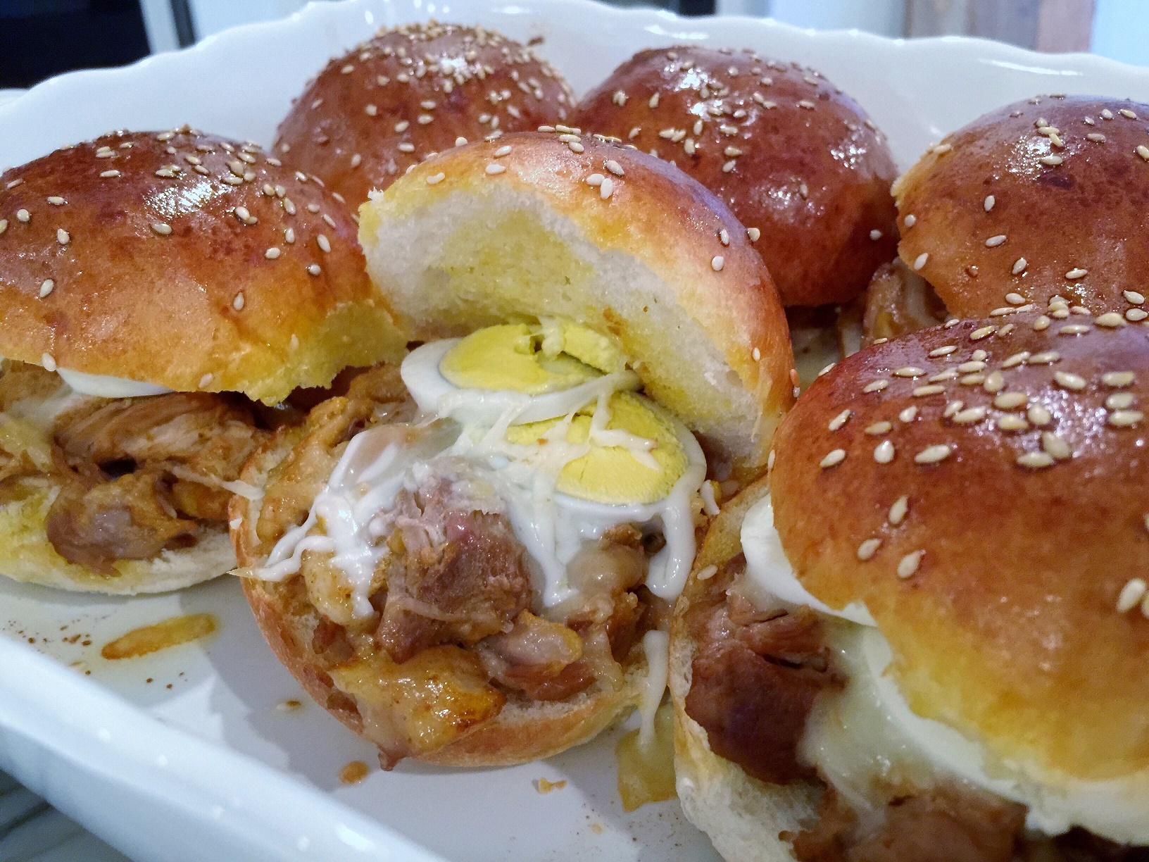 et voila! Pork Belly Adobo Sliders