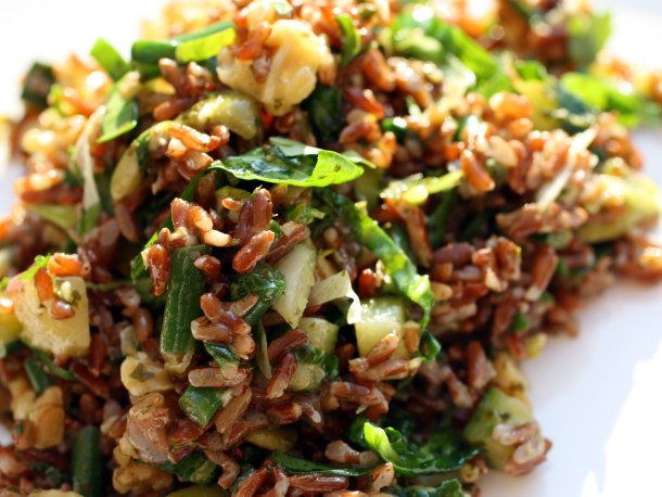 photo Quinoa Red Rice Salad red rice and quinoa salad with orange