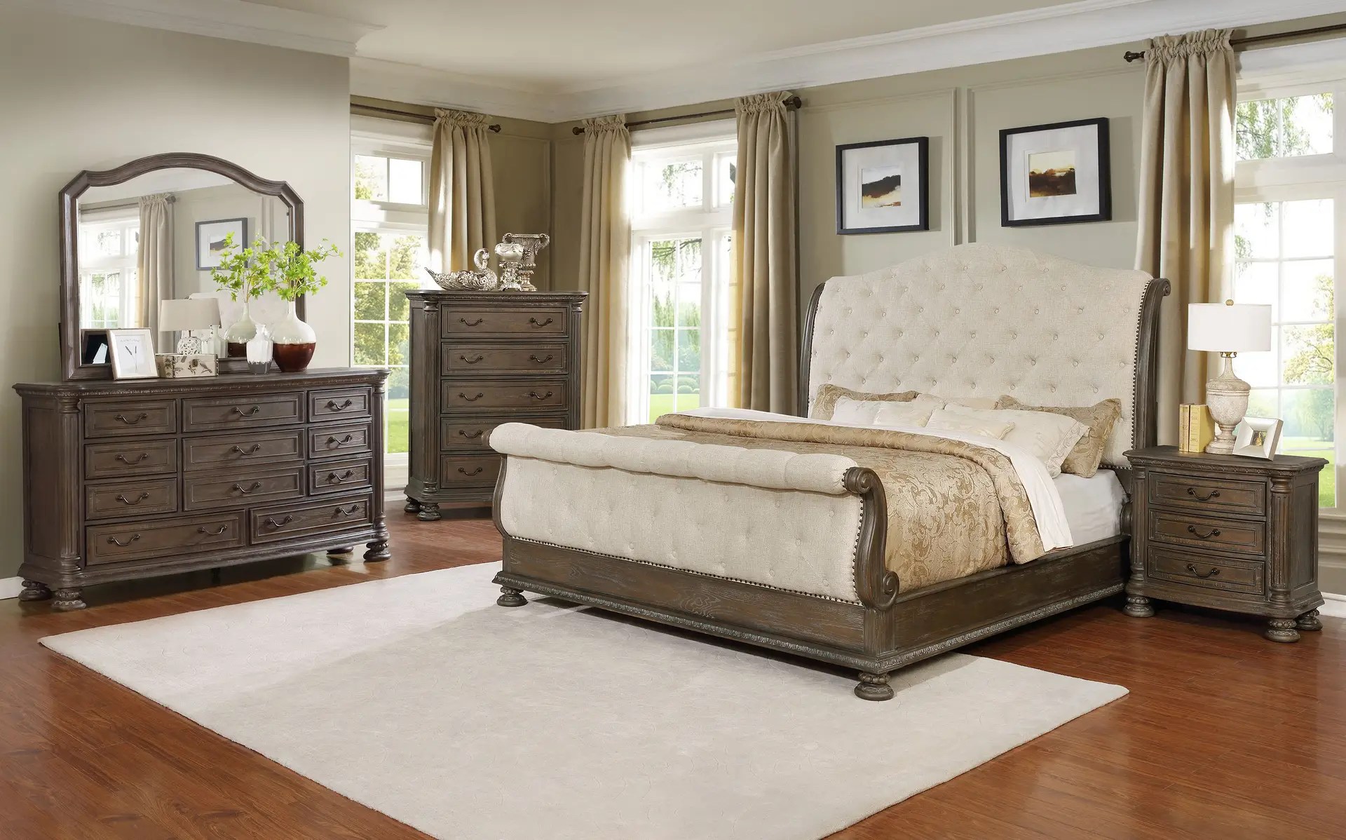 B101 Gideon Transitional Bedroom Group