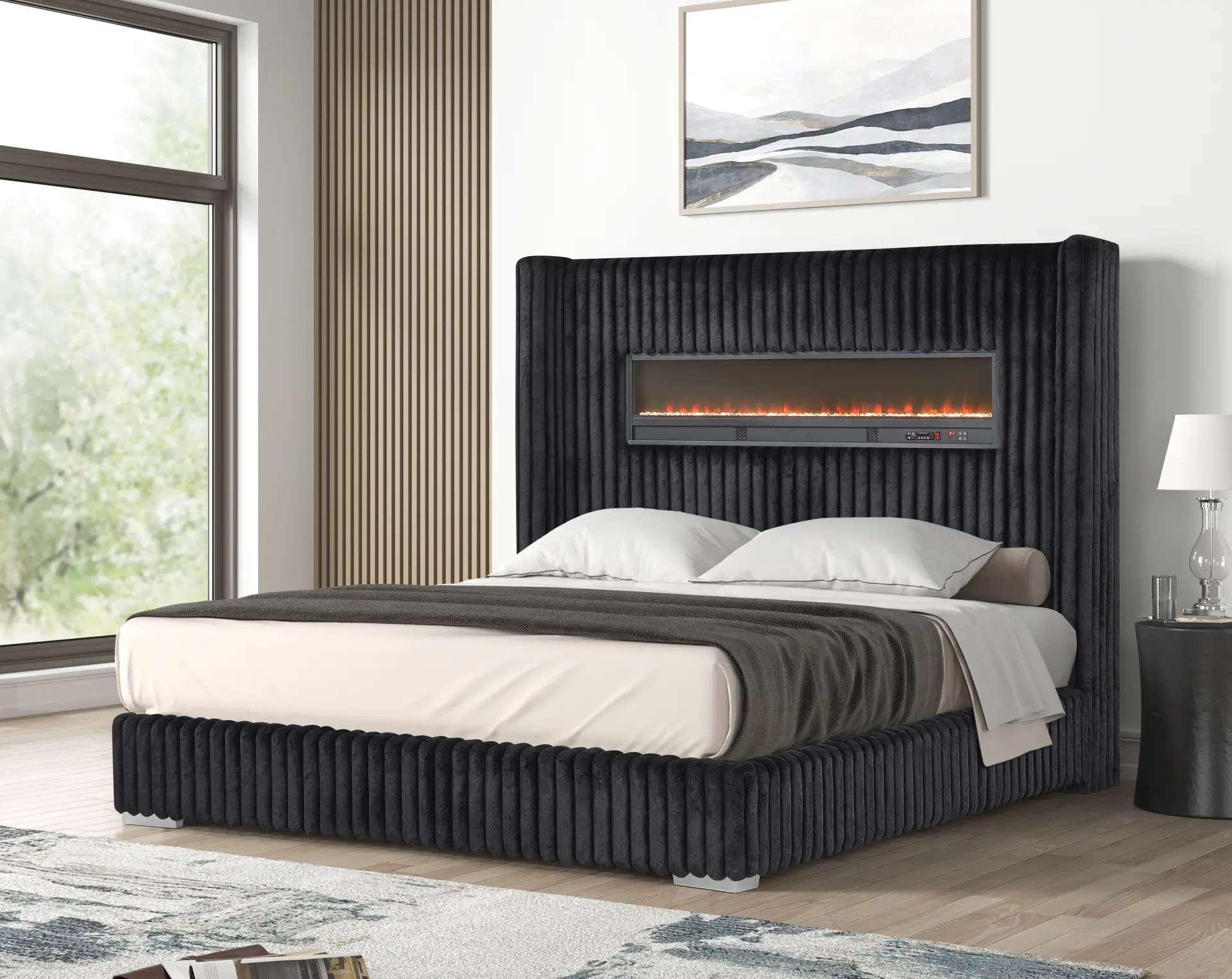 Black King Bed