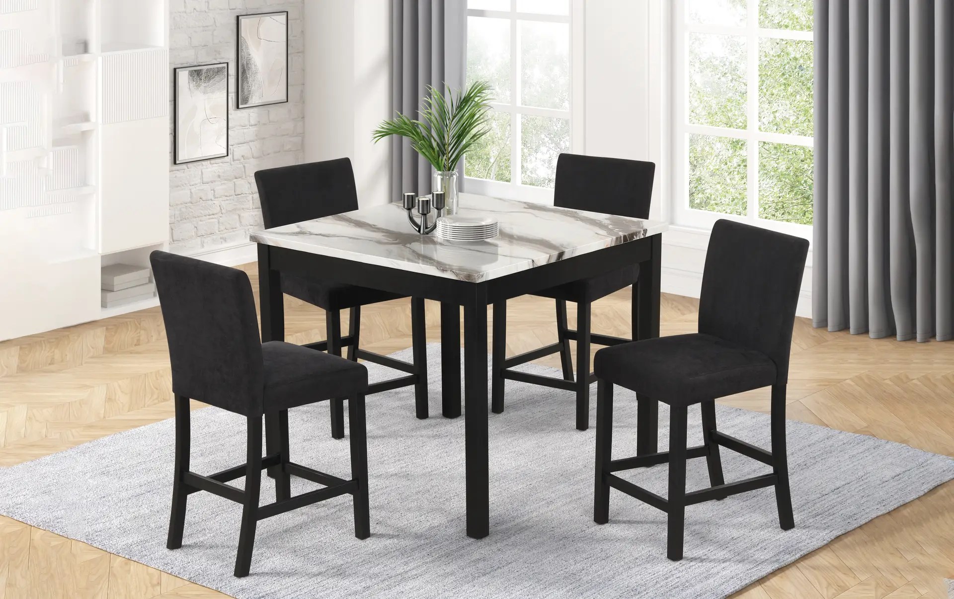 Pub Table & 4 Pub Chairs