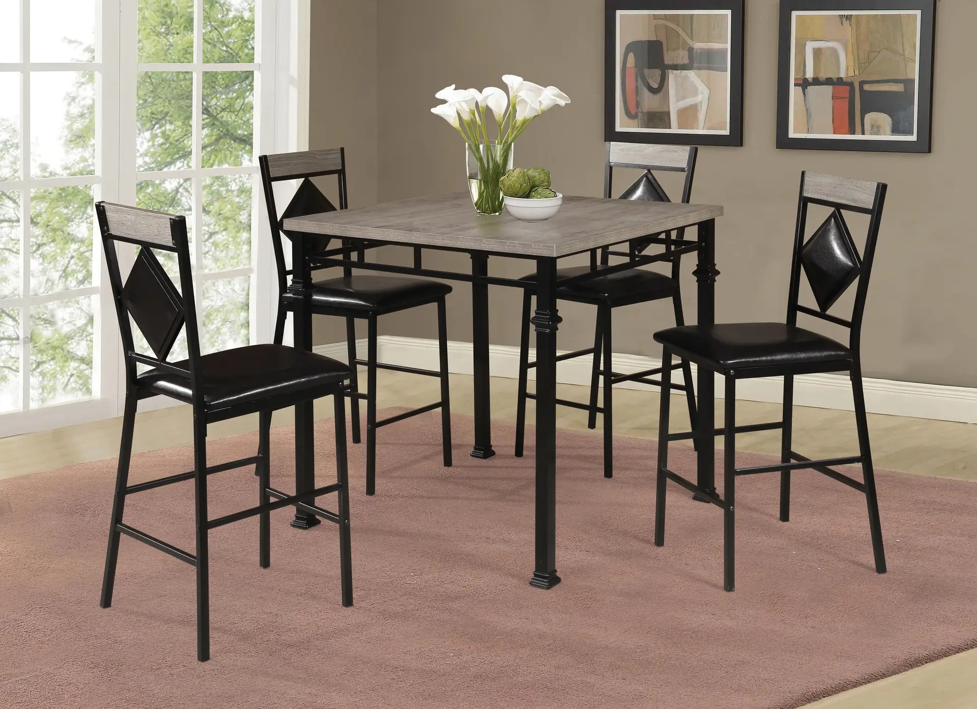 Pub Table & 4 Pub Chairs