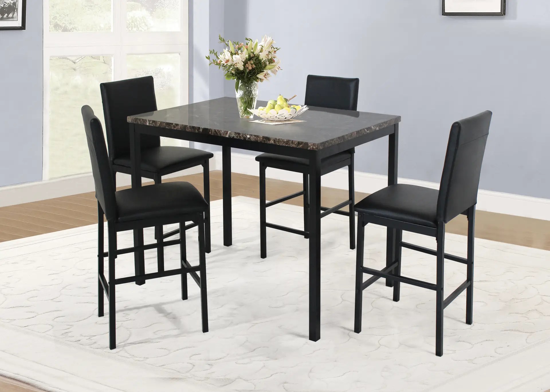 Table & 4 Pub Chair
