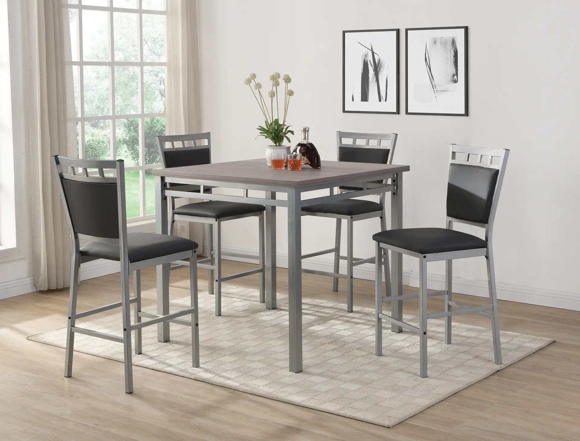 Pub Table & 4 Pub Chairs
