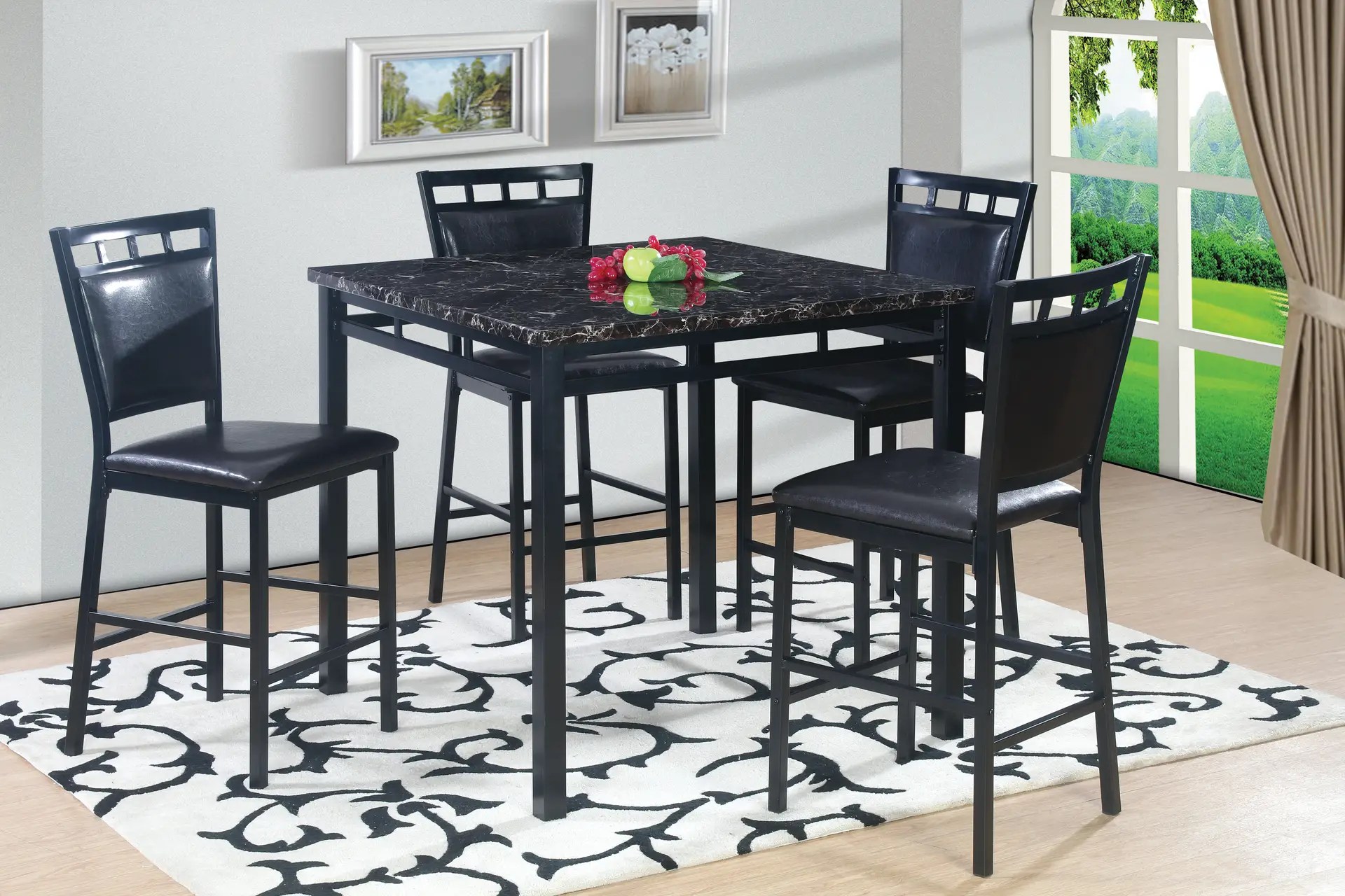 Pub Table & 4 Pub Chairs