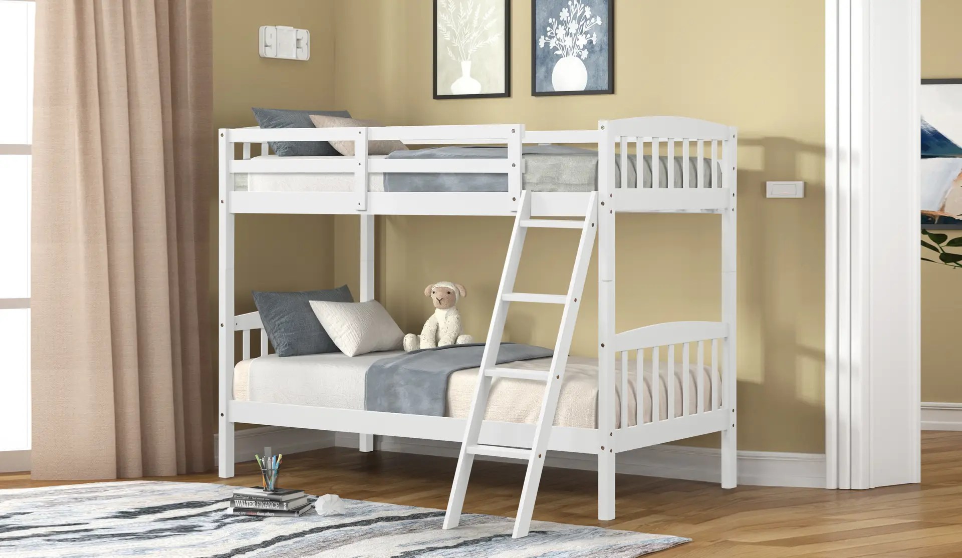 Twin / Twin Wood Bunkbed
