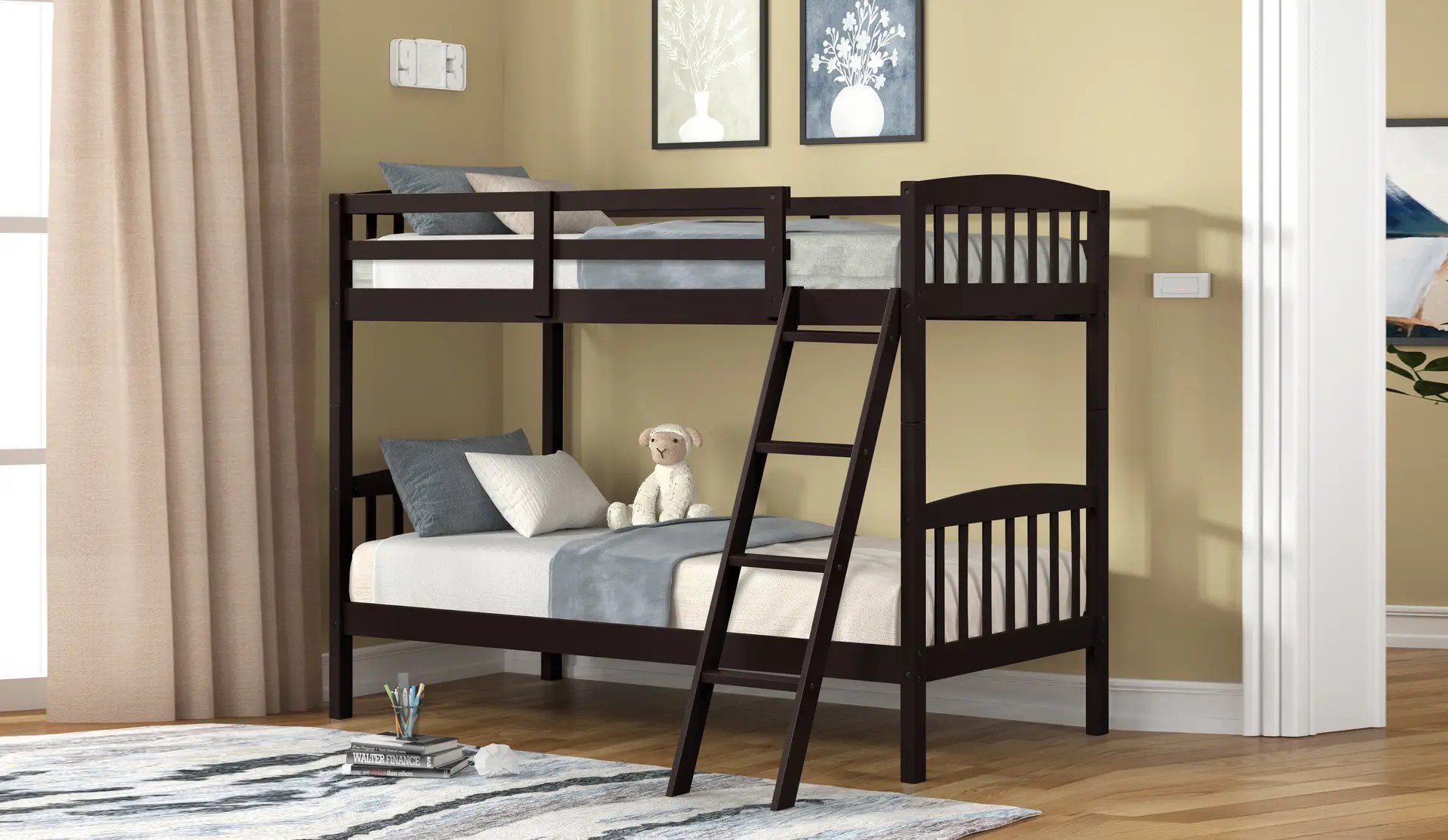 Twin / Twin Wood Bunkbed