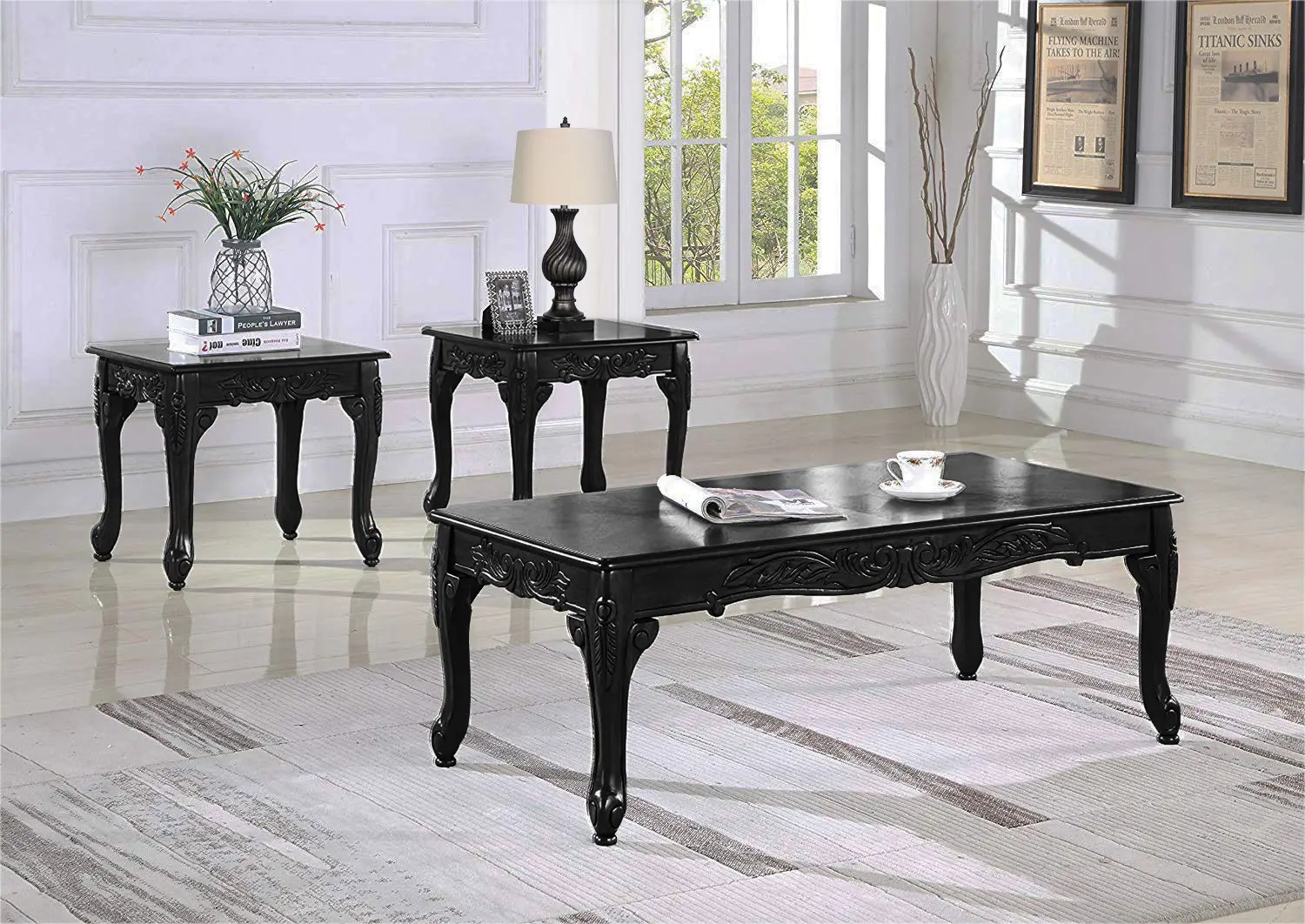 Cocktail & 2 End Tables
