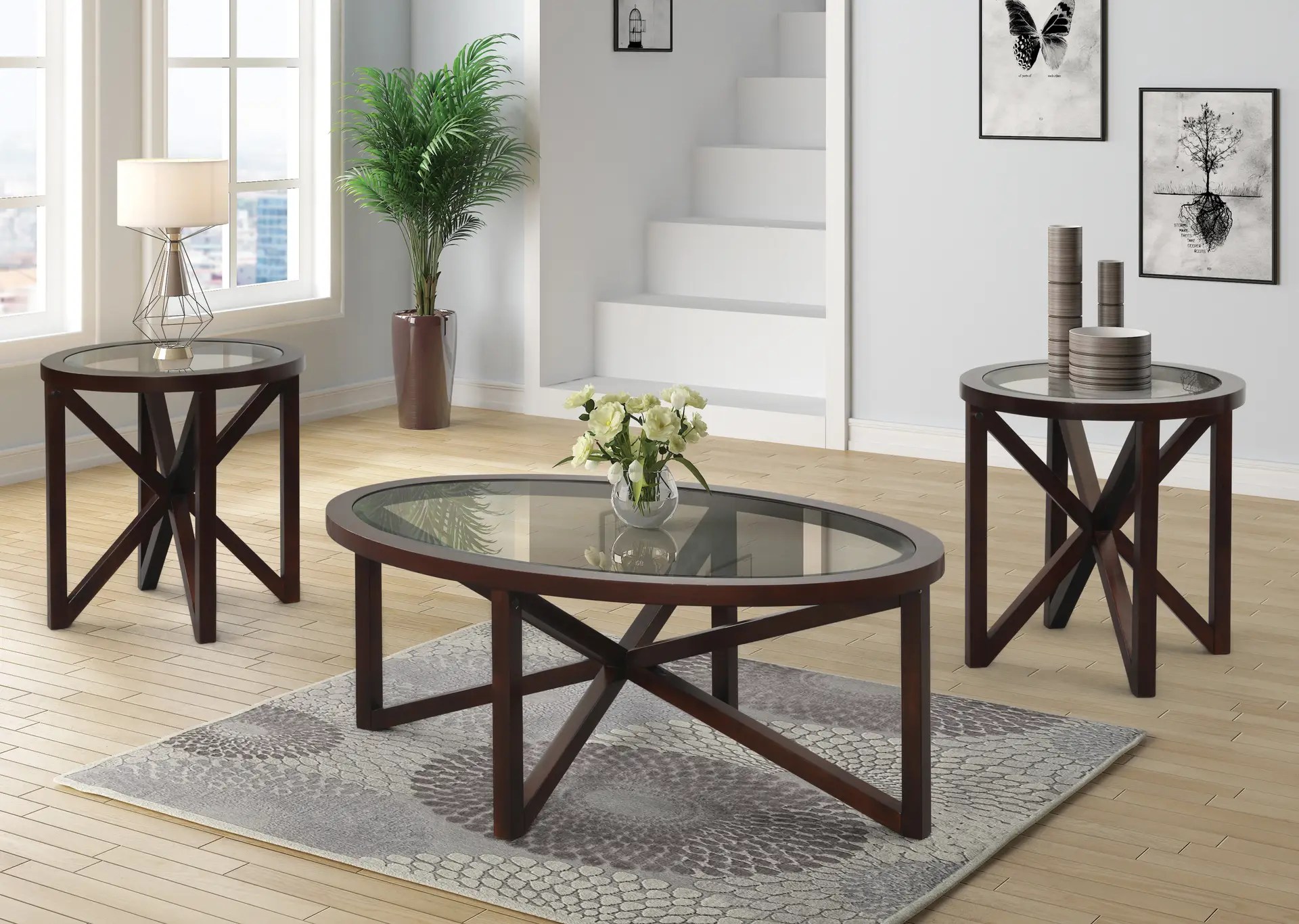 Cocktail & 2 End Tables