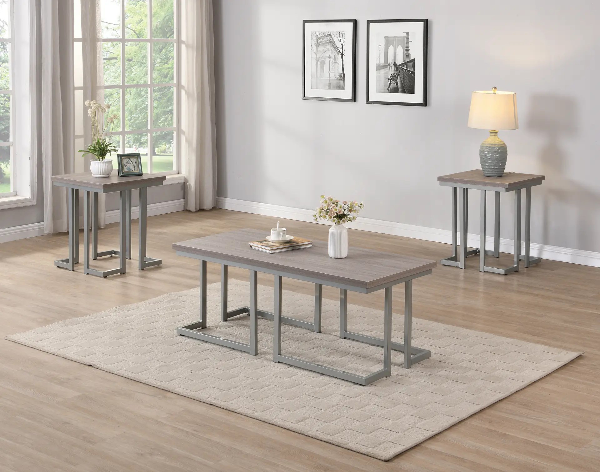 Cocktail & 2 End Tables