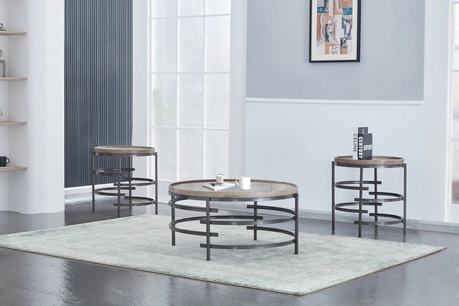Cocktail & 2 End Tables
