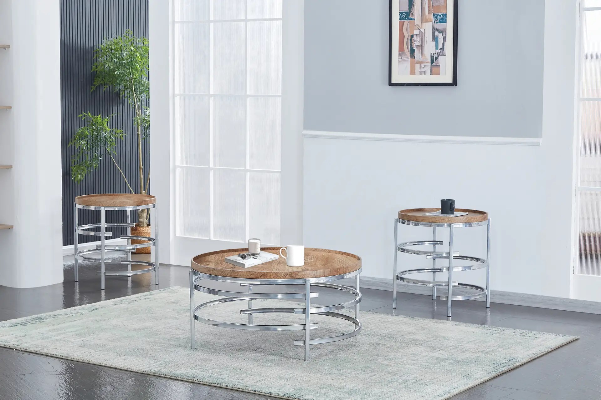 Cocktail & 2 End Tables