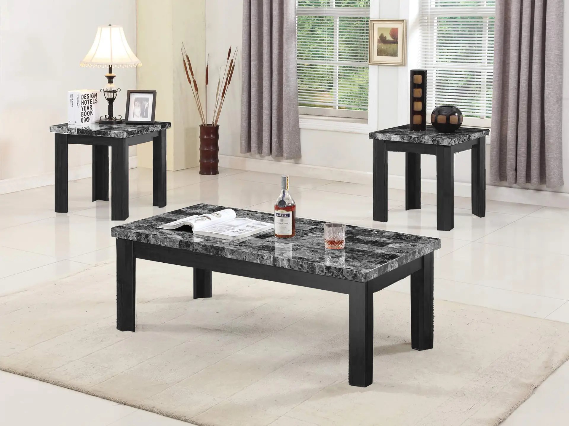 Cocktail & 2 End Tables