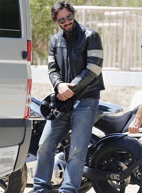 Keanu Reeves Leather Jacket - Image 13