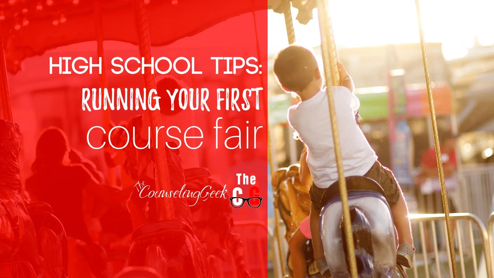High School Tips: Running Your First Course Fair by The Counseling Geek