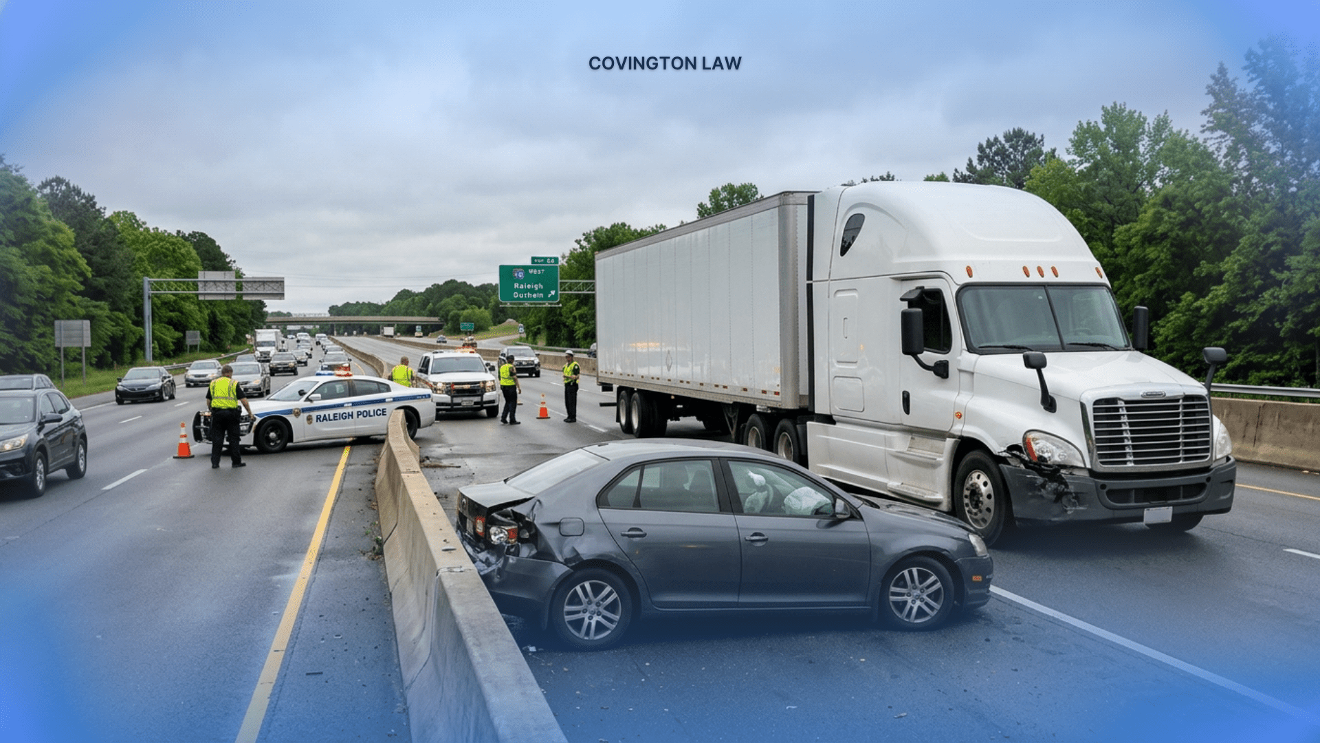 Truck accident claims in North Carolina involving a commercial truck crash