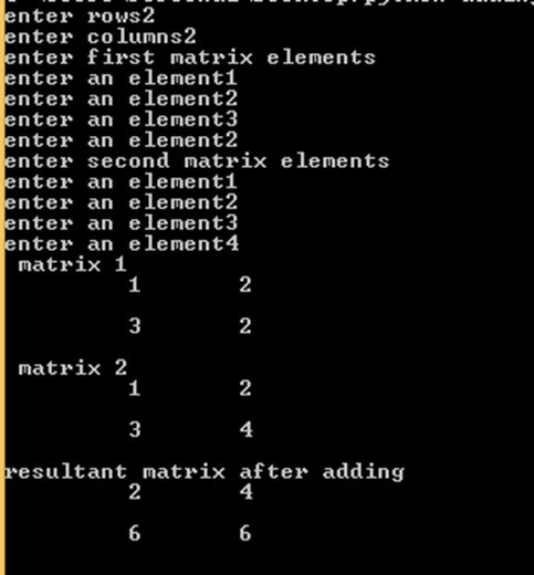 Python Matrix Addition - Light Photo Collection - Mobile Quality
