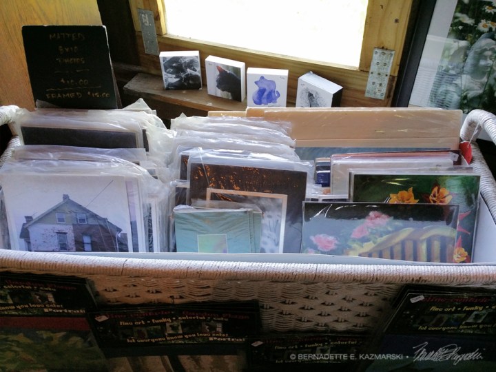 Packaged, matted and framed prints.