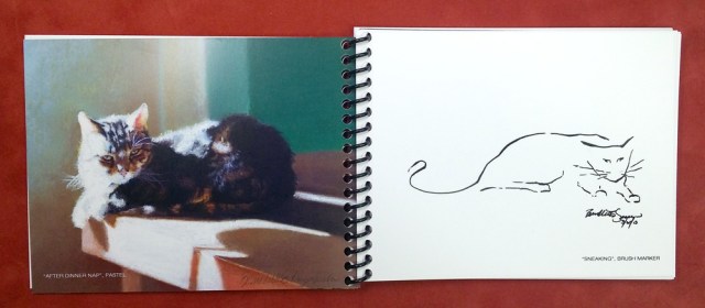 "Feline Style Sampler" book of sketches and portraits.