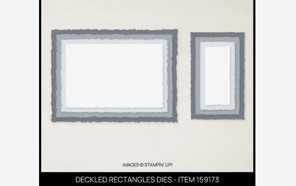 Deckeled Rectangles Dies