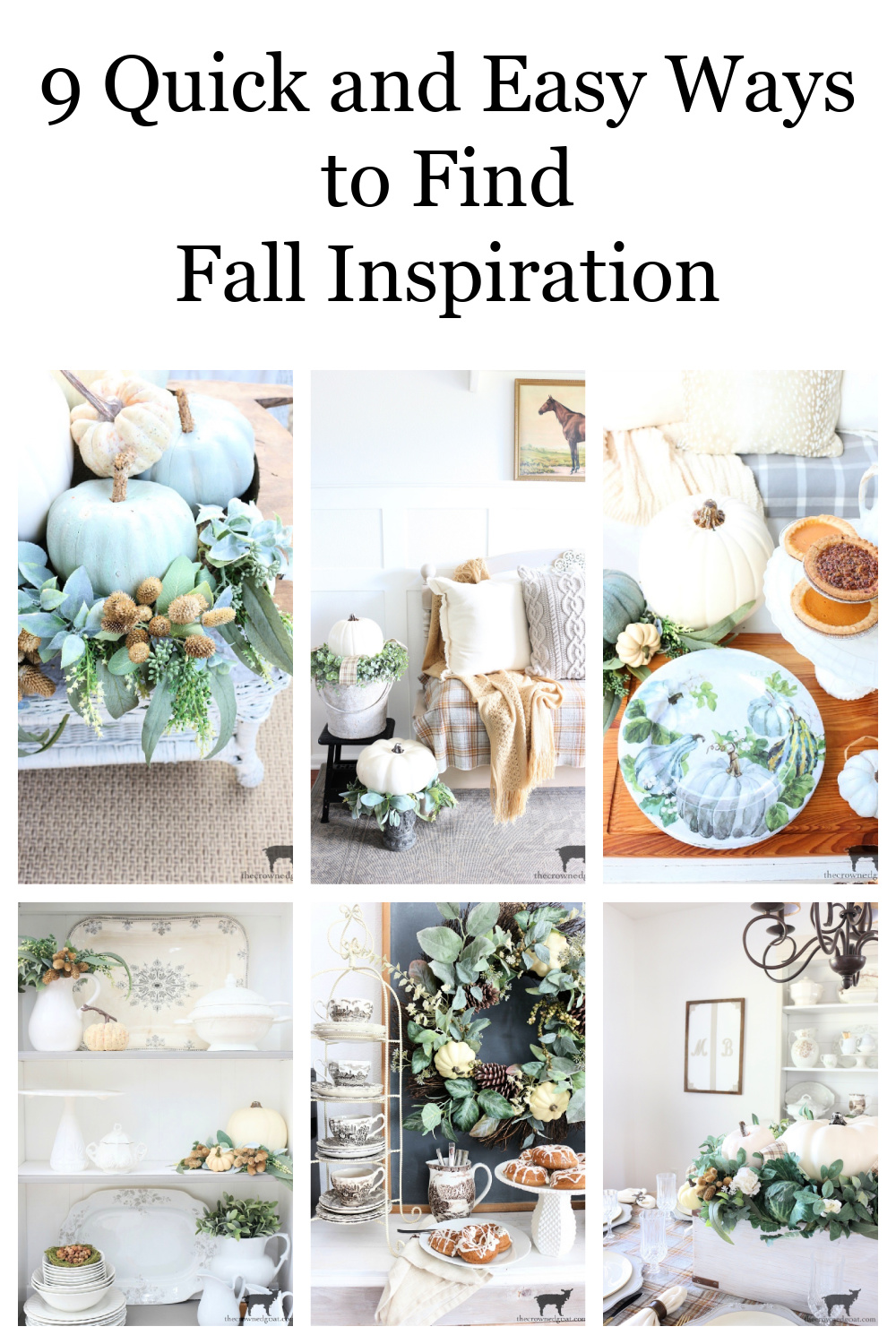 9 Quick and Easy Ways to Find Fall Inspiration-The Crowned Goat