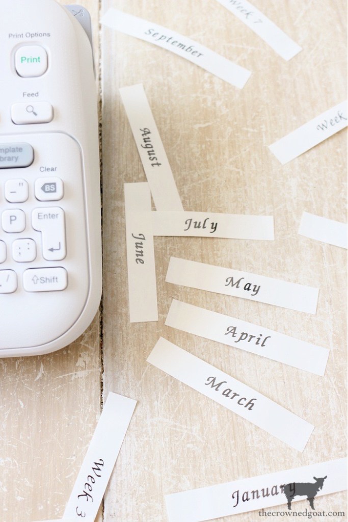 How to Make Quick and Easy Labels with P-Touch Label Maker-The Crowned Goat
