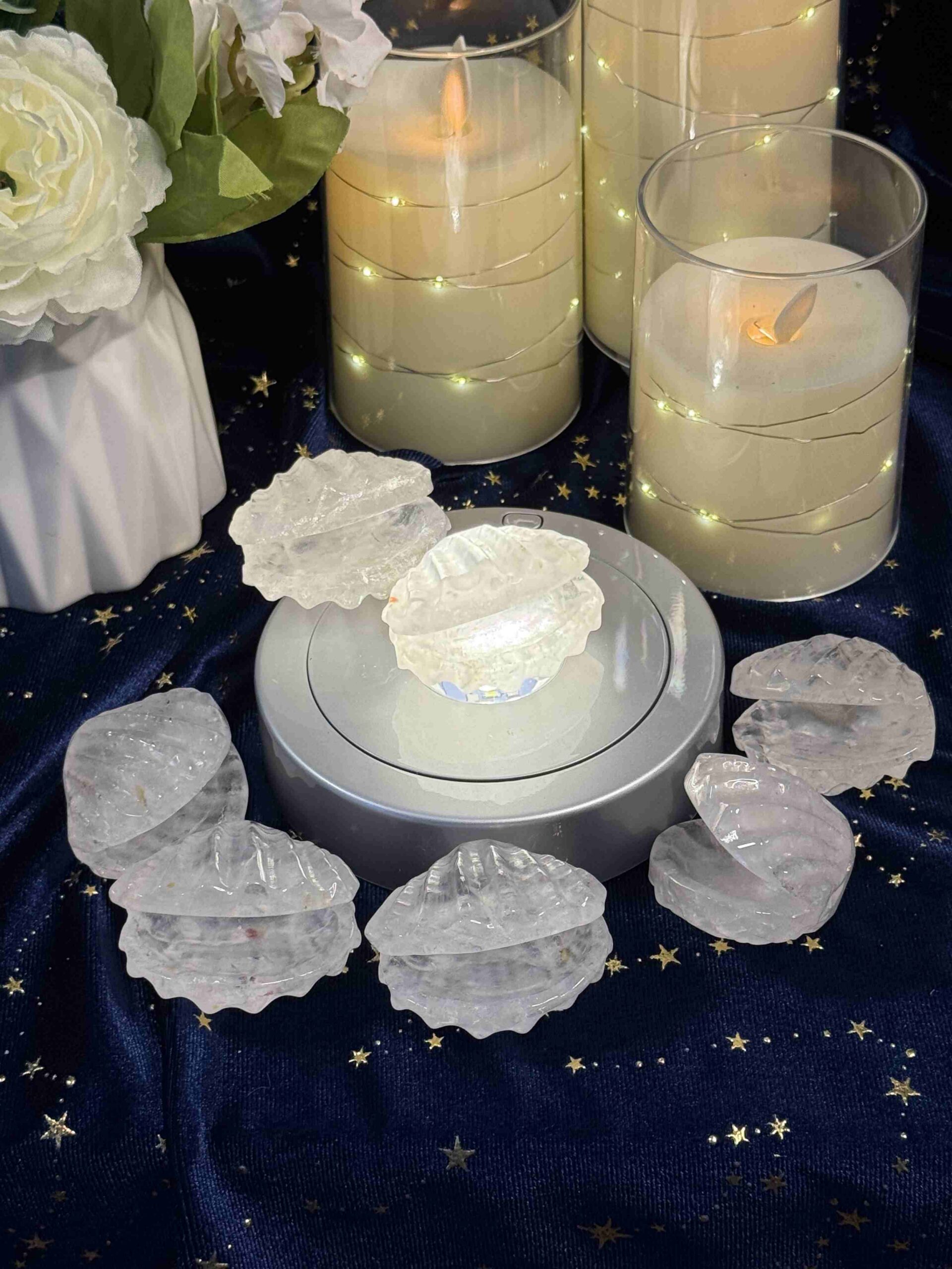 Clear Quartz Shells – Natural Crystal for Clarity, Harmony & Amplified Energy