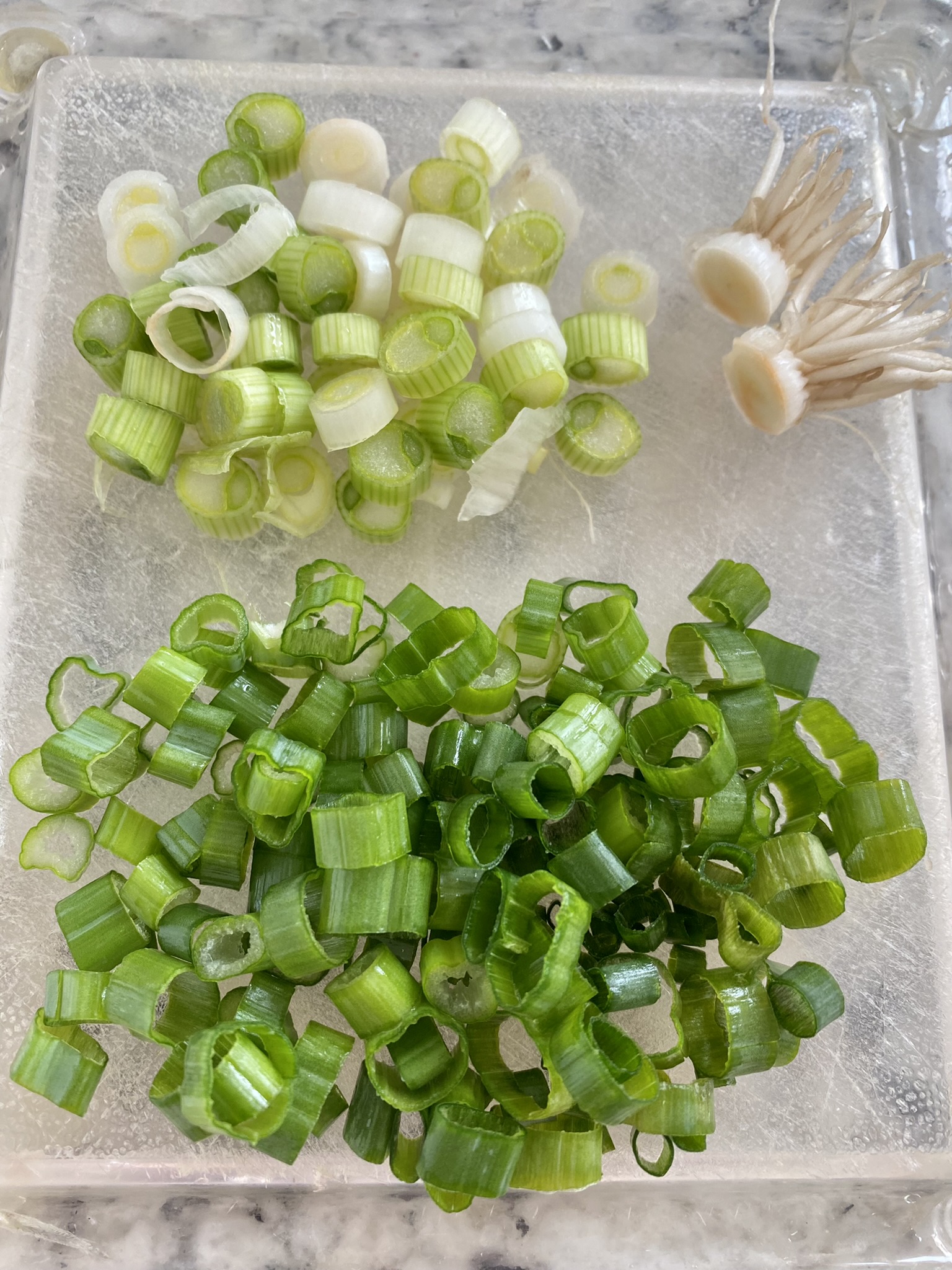 sliced green onions