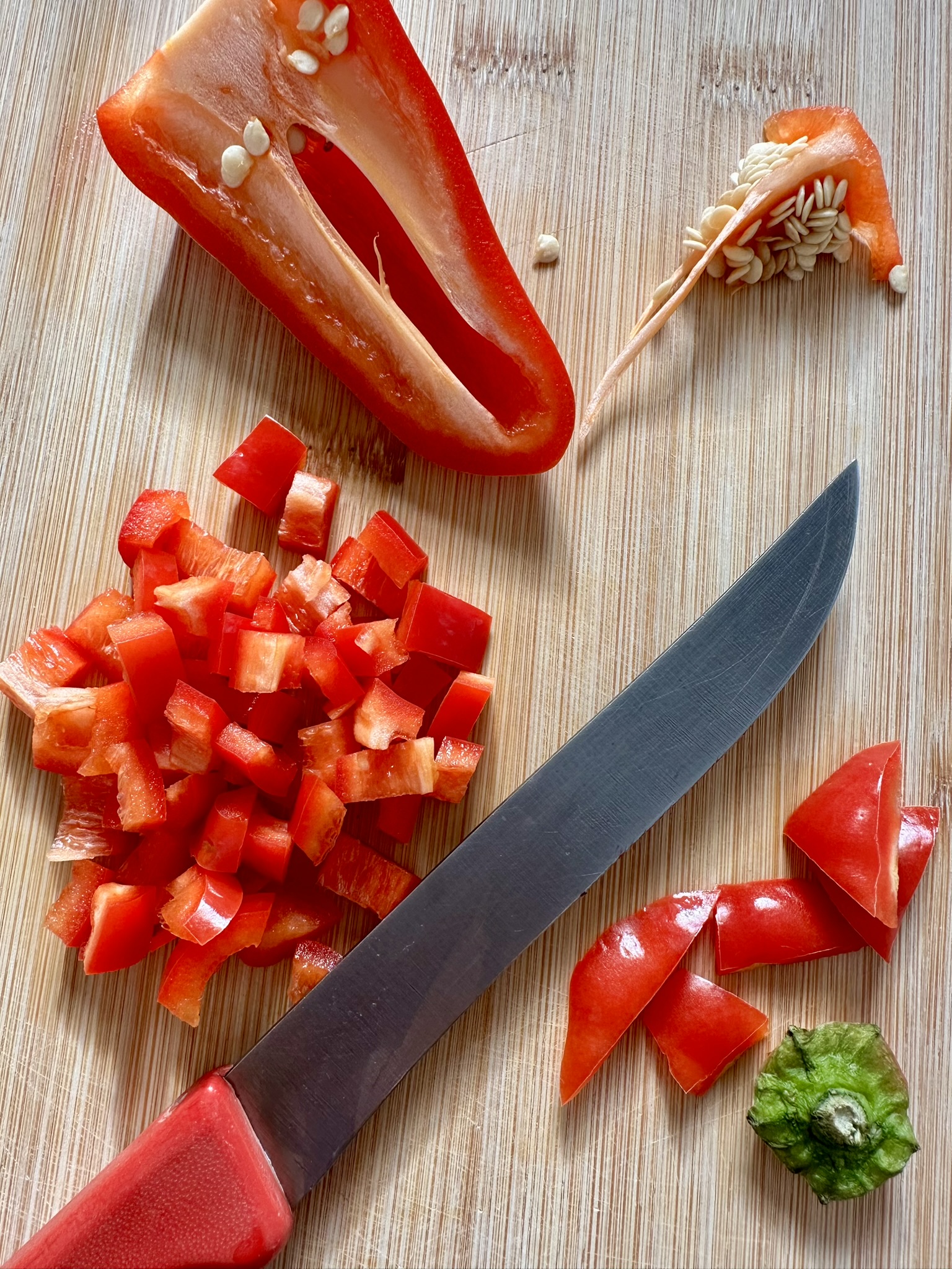 sweet mini pepper diced