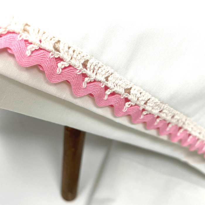 Pink Ric Rac Pillowcases Detail
