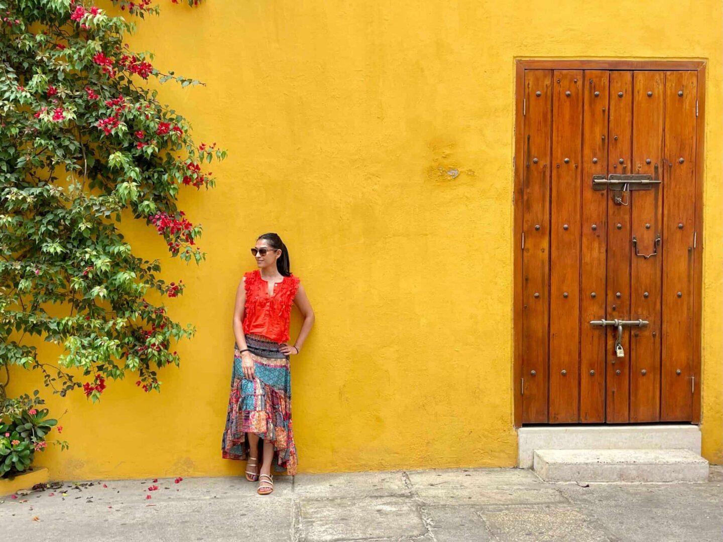 Bright yellow building