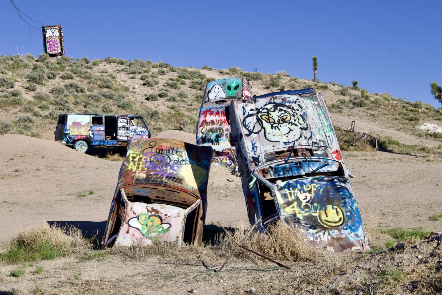 Grafiti on cars in the International Car Forest