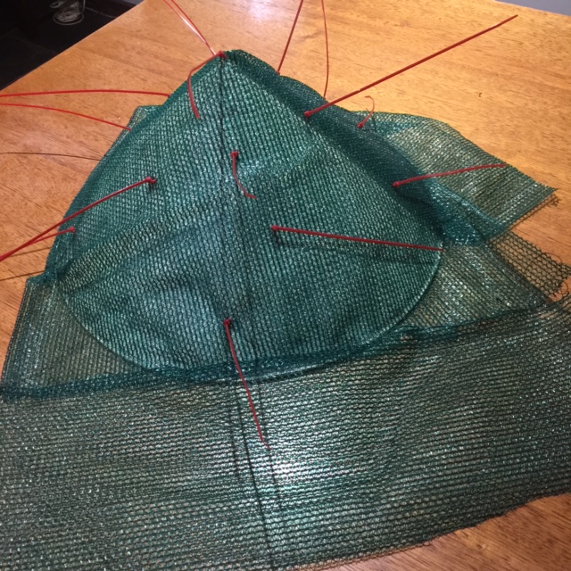 Wire Ties Discourage Swooping and Visor to Hide Face