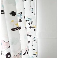 Airplane Blackout Curtains, Pastel Clouds