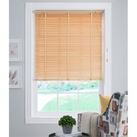 50mm Wood Venetian Blind - Natural - 180x160cm