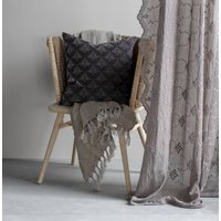 Embroidered Scalloped Edge Curtain