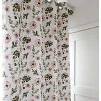 Eucalyptus And Roses Blackout Nursery Curtains