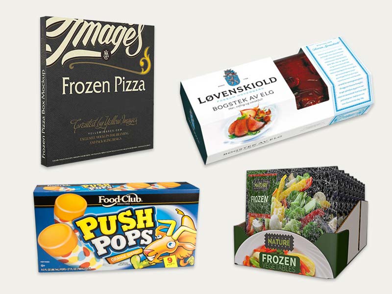 Large size food container mockup. Wholesale Frozen Food Boxes Custom Frozen Food Boxes With Printed Logo