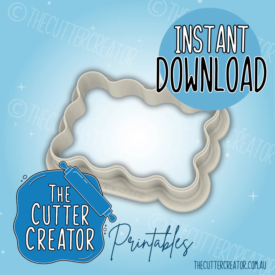 Wavy Rectangle Cookie Cutter Stl File The Cutter Creator