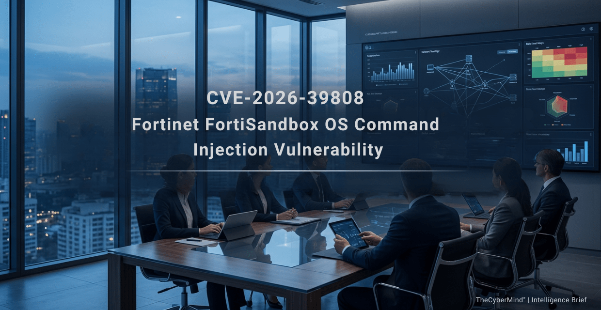 CVE-2026-39808 | Executive Risk Governance for FortiSandbox