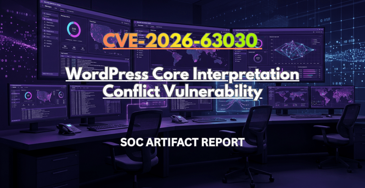 CVE-2026-63030 SOC – WordPress Core Interpretation Vuln
